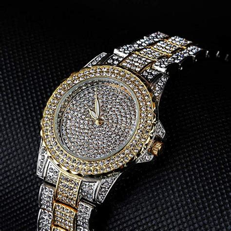 best fake diamond watches|all diamond bust down.